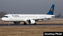 Air Astana ұшағы. Көрнекі сурет.